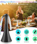 Rechargeable Table Fly Fans keep flies away with soft blades, perfect for camping, picnics, fishing, outdoor parties