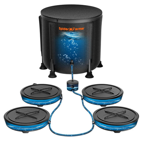 Gravity-Fed Self-Watering System 4-Pack With 13 Gallon Reservoir For Indoor Plants Grow Tents And Greenhouses Auto Watering Base