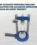 Portable Drill Guide Pro For Precise Angle Drilling A Self Centering Jig With Built In Dust Collection Adapter KDG6500 top view