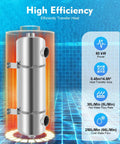Pool Heat Exchanger 200 KBtu Per Hour 304 Stainless Steel Shell Tube Heat Recovery with efficiency details