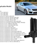 Heavy Duty Electric Auxiliary Water Pump Replaces OEM 11537630368 close-up view for CTS STS XLR models, designed for efficient coolant flow.