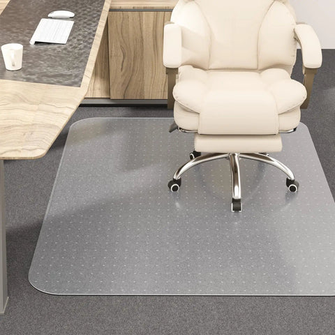 Clear Office Chair Mat For Carpeted Floors 36 By 48 Inches 0.09 Inch Thick With Non Slip Studded Bottom under office chair