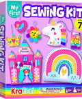 Totally Beginner Friendly Sewing Kit For Kids Ages Five To Eight With Princess And Unicorn Felt Crafts For Girls