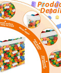 20 Pack Clear Toy Storage Bags With Zippered Closures, Waterproof PVC Organizers For Toys, Board Games, Blocks And Clay