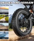 Powerful Askgo Electric Dirt Bike For Adults Teens With 2500W Peak Motor, 36 Mph Top Speed, 65 Mile Range, Dual Brake Off Road Ebike, Water Resistant Fat Tire All Terrain With NFC Unlock Technology, 20x3.0-inch rear fat tire