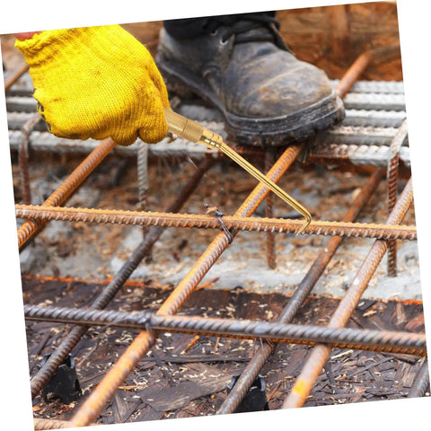 Person using Portable Wire Tie Tool With Non Slip Handle for Quick and Easy Tying on Fences and Construction Sites