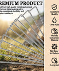 Heavy Duty Tent Stakes 20 Pack 7.1 Inch Ground Stakes Galvanized Steel Weatherproof For Camping Tents Gardens Tarps