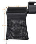 Dimensions of Beefy Heavy Duty Brass Shell Catcher Mesh With Heat Resistant Padding shown with zippered bottom.