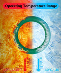 Green O-ring illustrating temperature range for 485 Piece Metric AC O Ring Kit For Automotive HVAC Systems R12 R134a
