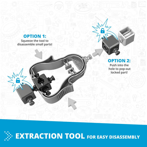 Buoyancy Science STEAM Toy Kit extraction tool with options for disassembly of small parts, nonmotorized construction set.