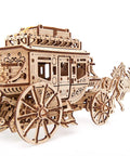 Stagecoach 3D Mechanical Model Kit, Wooden Brain Teaser And Puzzle For Adults And Teens, Wild West Carriage Build, Dope Detailed Wooden Puzzle For DIY Fun, Challenge And Display.