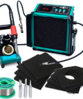 2-In-1 Soldering Station With Built-In Fume Extractor And 110W Iron, Tiltable Smoke Absorber, Temp Display, Accessories Included