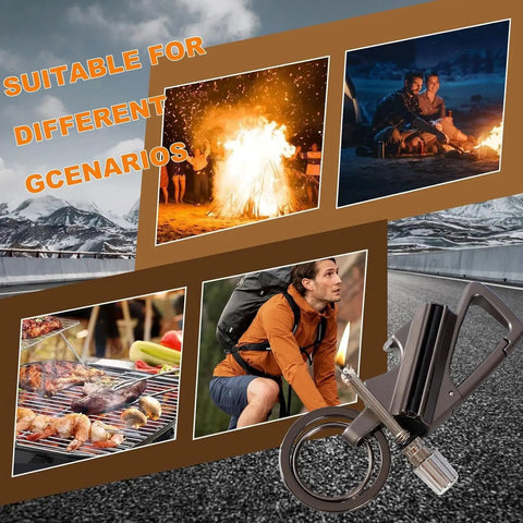 3 In 1 Infinity Lighter With Multitool Keychain Bottle Opener Reusable Waterproof Permanent Match Fire Starter for outdoor scenarios