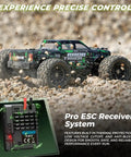 1 18 Scale RC Truck 4x4 Off Road Beast With Top Speed 36 kmh hobby grade showing rugged build and pro ESC receiver system