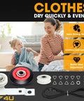Family with Dryer Repair Kit With Drive Belt Idler Pulley And Drum Roller Set For Cabrio Duet Style Dryers DIY Friendly Easy Install