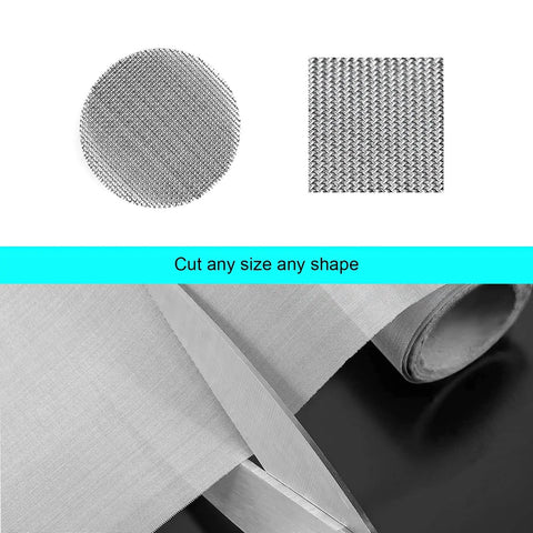 Stainless Steel Woven Wire Mesh 120 Mesh Fine Screen For Filters And Filtration Cloth 12 X 40 Inch 0.13mm Aperture 0.09mm Wire