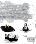 3 Wire Dryer Heating Element Kit Replacement With Thermal Fuse And Thermostat For Samsung Dryers, Includes 240V 3700W Heating Wire Kit
