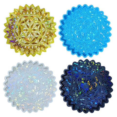 Durable Flexible Silicone Mold For Epoxy Resin Coasters And Cup Mats Built Different For Seamless Casting And Rock Solid DIY Crafting Gear Reusable Tool Perfect For Handmade Gifts And Custom Home Decor That Truly Levels Up Your Creative Hustle