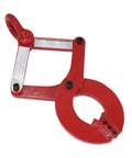 Steel Single Scissor Pallet Puller With 5 Inch Jaw Opening And 6000 Lb Capacity, Red Heavy Duty Pallet Tugger For Smooth Truck Floor Loading And Unloading. Red steel pallet puller with 5-inch jaw opening
