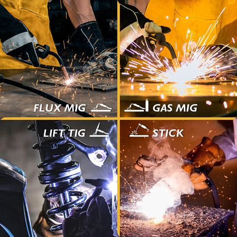Ultimate 160A MIG Welder Kit For Professionals And Hobbyists Features 4-In-1 Synergic Capability with Flux MIG, Gas MIG, Lift TIG and Stick options.