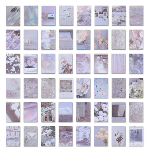 Assorted 114 Piece Aesthetic Scrapbook Kit For DIY Junk Journaling Supplies Including Posters, Stickers, Washi Tape, Cards