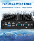 J4125 Micro Firewall Router With Quad 2.5 Gb Ethernet And 16 Gb Ram Packing 512 Gb Storage In A Quiet Fanless Frame showcasing rear ports.