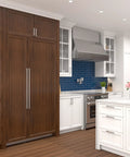 18 Inch Panel Ready Freezer Column With 8.6 Cubic Feet Heavy Duty Storage, Built In Ice Maker, Frost Free Energy Star Rated in modern kitchen.