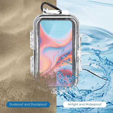 Waterproof Storage Case For Outdoor Gear And Survival Kits Shockproof Dry Box With Airtight Seal Transparent Carry Box For Boating