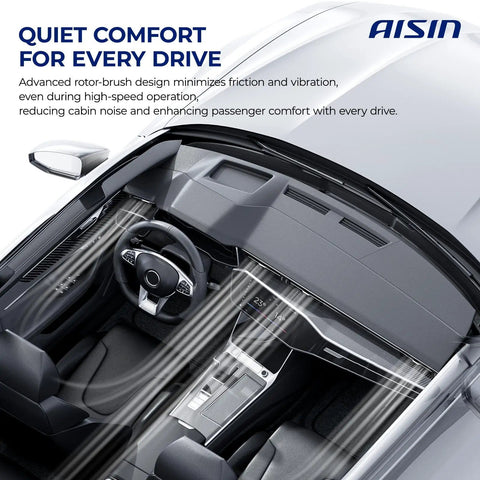 Heavy Duty HVAC Blower Motor With Wheel Assembly For Cars And Trucks Plug And Play Cabin Cooling Fan Replacement running in a quiet vehicle interior.