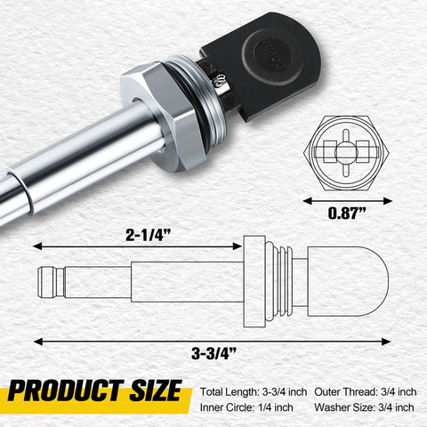 Push Button Diverter Replacement For RP5649 Delta 600 Series with dimensions and chrome finish