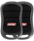 Three Button Garage Door Opener Remotes 2 Pack For Genie Intellicode Openers Model G3T-R Black Replacement Remote Set