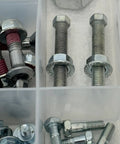Honda Elite 210 Piece Bolt Kit For CR125R CR250R CRF250R CRF450R CRF450X CRF450RX XR And XL Models showing various bolts and nuts