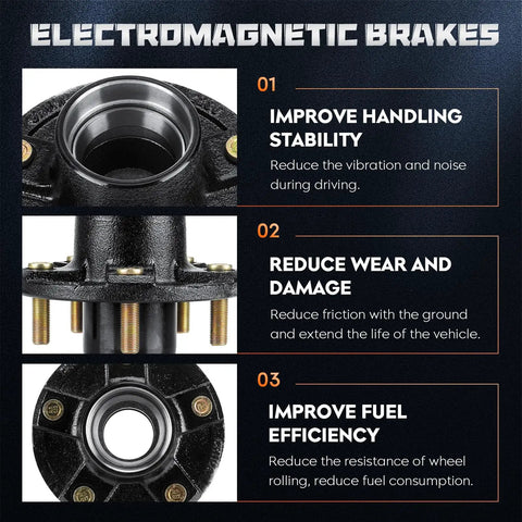 5 On 5 Trailer Idler Hub Kit Set Of 2 For 3500 Lb Axles With 5 Inch Bolt Circle details and benefits chart.