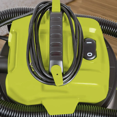 8 Gallon Wet Dry Shop Vacuum With 1200 Watt Power, 6.5 Peak HP, HEPA Filtration, Wheeled Design, Includes Carpet Floor Brush, Dust Brush, Crevice Tool, Wet Floor Brush, And 2 Extension Tubes For Home, Workshop, Pet Hair, And Auto Cleanup