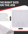 White 100 Percent Cotton Shop Towels 500 Count Heavy Duty Commercial Industrial B Grade 14 By 15 Inches with size details