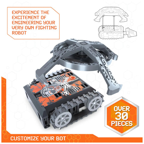 BattleBots Arena MAX Remote Control Robot Toy Set With Over 30 Pieces For Kids 8 And Up Batteries Included, bot customization view