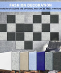 Dope Square Acoustic Wall Panels Self Adhesive 12 Pack Heavy Duty Sound Dampening Tiles For Killer Room Vibes And Knockout Noise Control Odorless Premium Design in various colors on a wall.