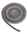 Coiled graphite-fiberglass wood stove gasket rope, 3/8 in x 118 in, black high-temperature seal for stove doors