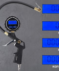Beefy Pro Grade Heavy Duty Air Tool Kit with Digital Tire Pressure Gauge and Brass Hose Fittings, One Quarter Inch NPT
