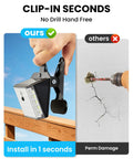 Super Bright 176 Lumen Solar Clip On Fence Lights With Motion Sensor for easy clip-on installation without drilling.