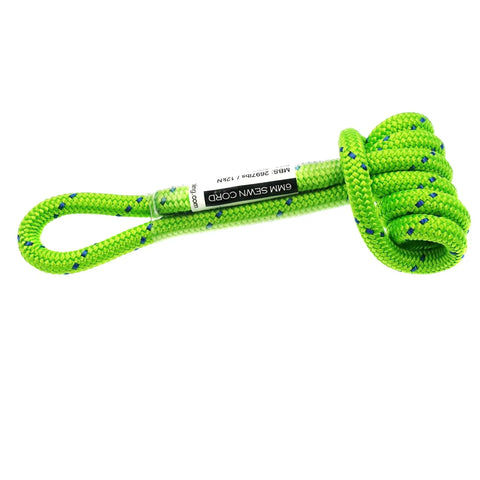GM Climbing 12 Inch 6mm Prusik Loop Pre Sewn For Climbing Arborist Rescue Mountaineering General Outdoor Use Green Pack Of 3
