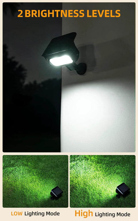 Robot Inspired Solar Spotlight Outdoor Waterproof With Auto On Off And Dual Brightness Modes for garden lighting