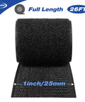 1 Inch Wide Hook And Loop Tape Roll Set Two 26 Foot Rolls Self Adhesive Nylon Fasteners showing 1 inch width