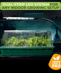 All In One Seed Starter Kit With Grow Lights And Heating Mat 40 Cell Germination Tray With Humidity Dome For Indoor Seed Starting