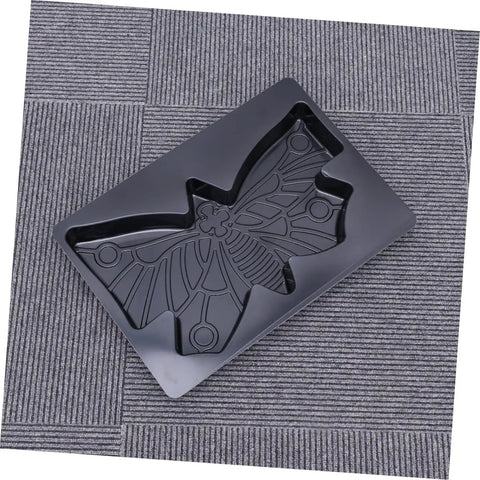 DIY Concrete Paving Mold For Garden Paths And Patios with butterfly shape, black weatherproof design for outdoor walkways.