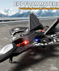 Foam Remote Control Airplane For Kids 6 7 8 9 10 12 Year Old Boys Totally Rad Lightweight Fighter Jet with LED lights on road