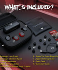 Image showing Two Sets True Wireless Earbuds With Infinite Battery Swap For Nonstop Listening Bluetooth Hearing Protection Earphones With 26 dB Noise Reduction OSHA Compliant Safety Earbuds Dual Pack Earphones With Sound Focused Microphone For Clear Calls components including earbuds, cables, and case.