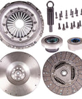 Badass Heavy Duty Conversion Clutch Kit For 1994 To 1997 Ford F 250 And F 350 With 7.3L V8 Diesel Engine components including pressure plate and clutch disc.