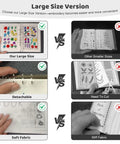 Comparison of large size Beginner's Embroidery Stitch Book Kit With 138 Patterns vs smaller size; detachable soft vs stiff fabric pages.