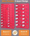 Nut And Bolt Thread Checker Kit With 35 Size Gauge Identifies 16 Metric And 25 Standard Thread Sizes includes 2-board design